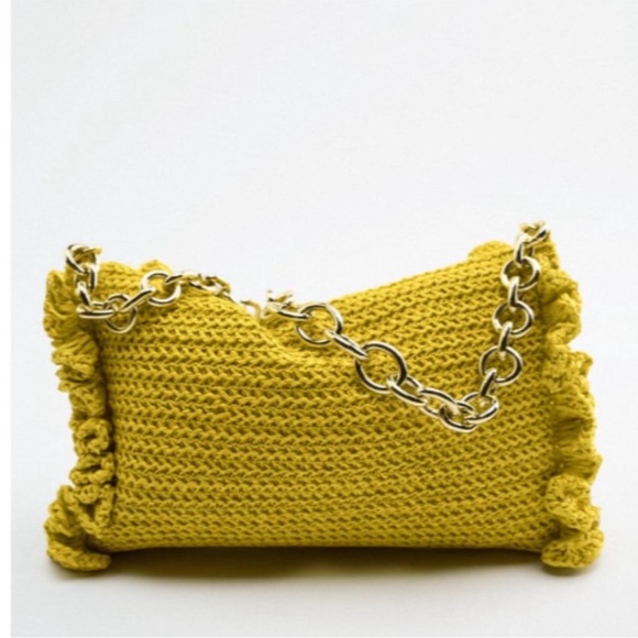 Zara ruffle shoulder chain bag - Picture 4 of 6
